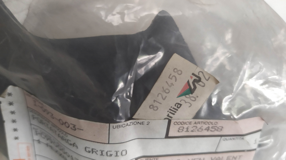 portatarga grigio