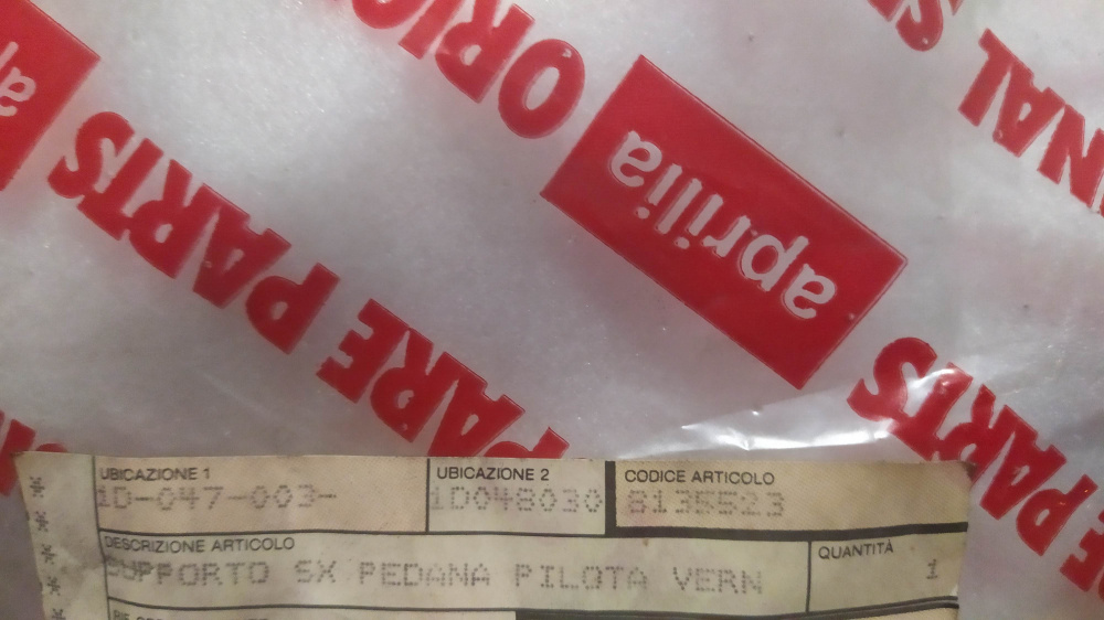 supporto sx pedana pilot