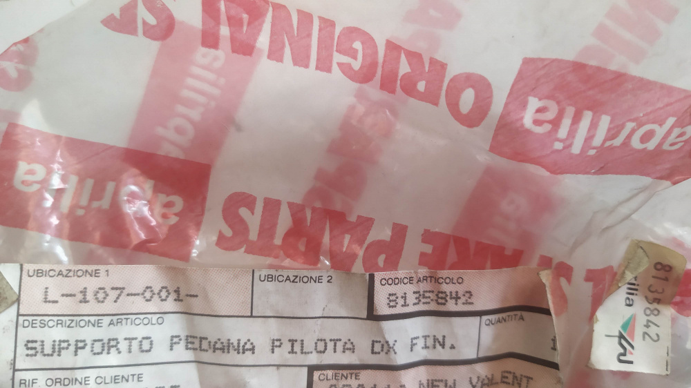 supporto pedana pilota dx