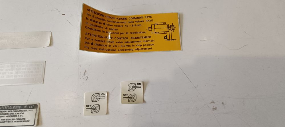 kit adesivi originali non completi aprilia rs 125 replica nero