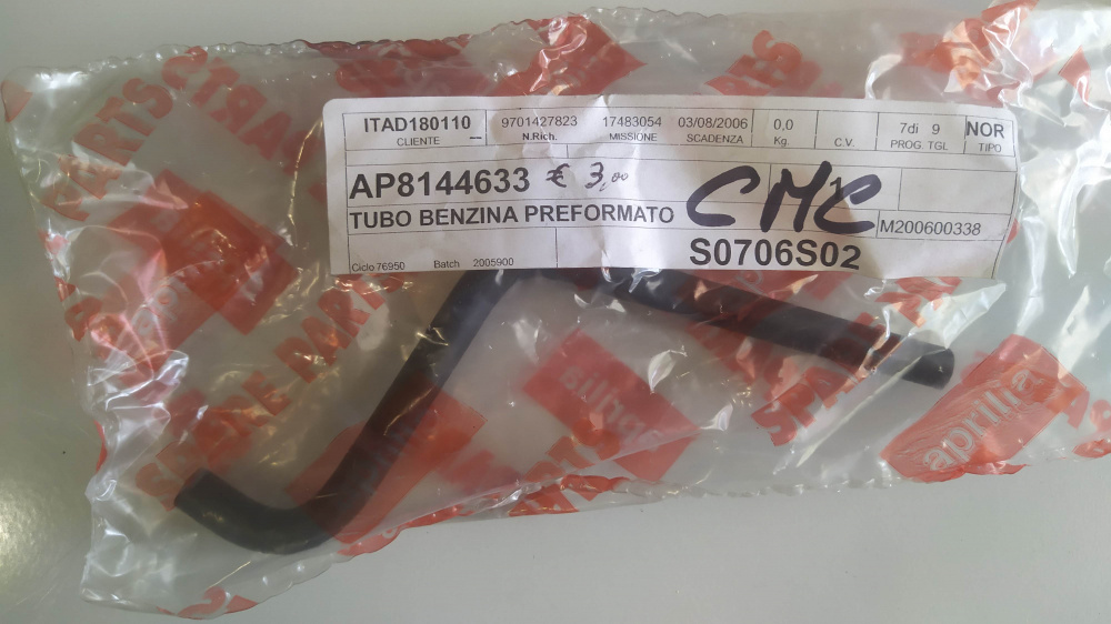 tubo benzina preformato