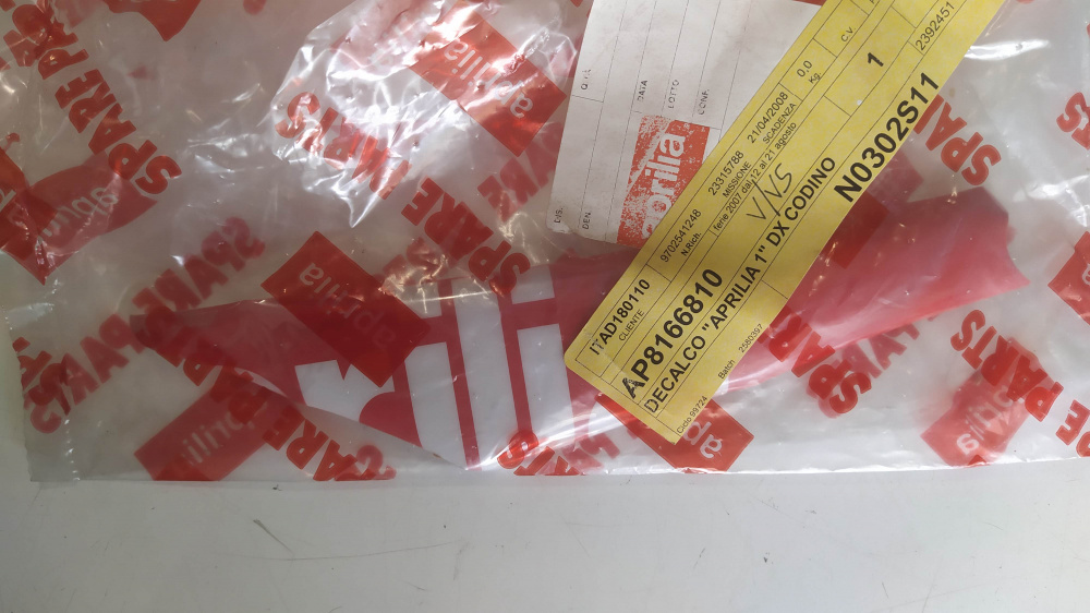 decalco dx codino aprilia rxv - sxv 450/550