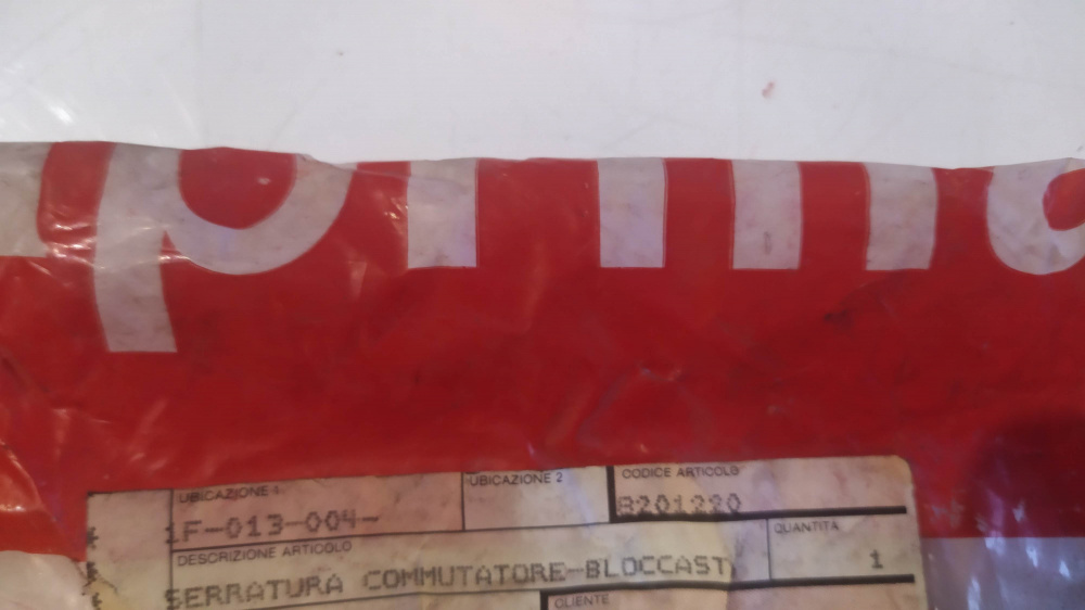 serratura commutatore bloccasterzo aprilia et - rx - tuareg 50 ´87-´89
