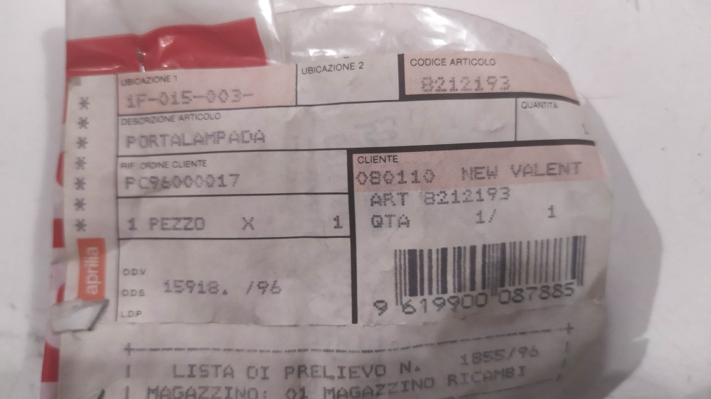 portalampada aprilia