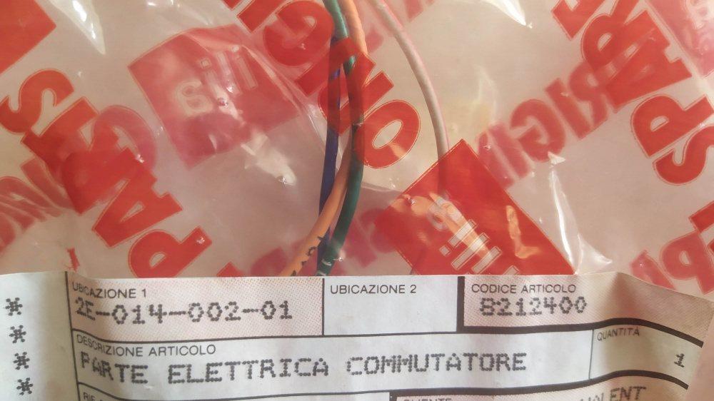 parte elettrica commutatore