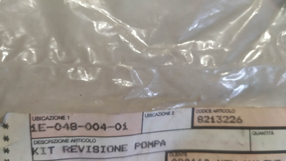 kit revisione pompa