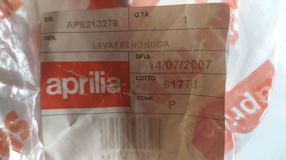 leva freno aprilia rally h2o ´96 - ´99