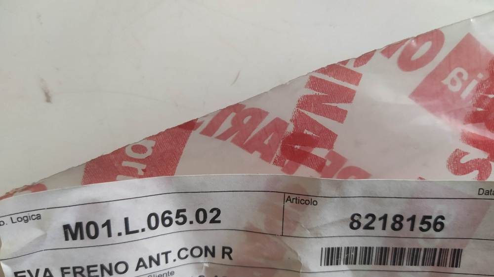 leva freno ant.con registro