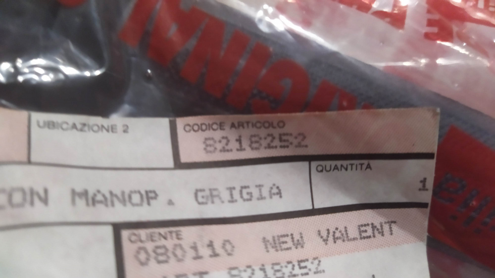 comando gas con manopola grigia