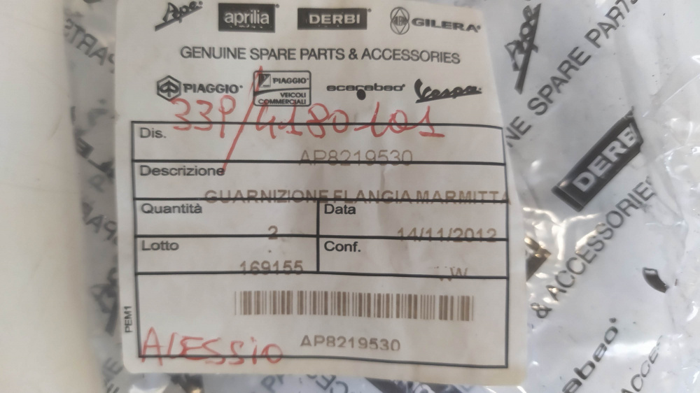 guarnizione flangia marmitta