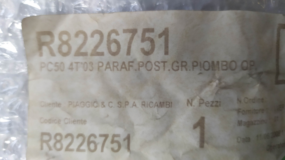 parfango posteriore grigio piombo aprilia scarabeo 50 4t ´03