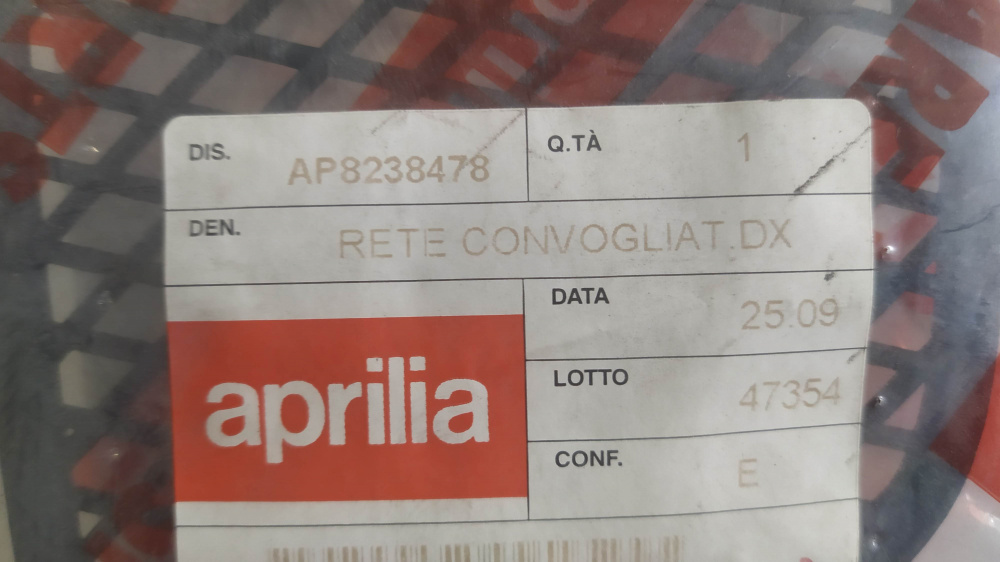 rete convogliatore sup.dx nero