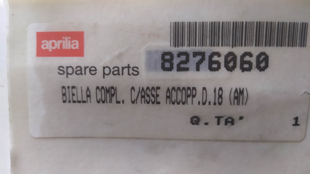 biella completa aprilia mx 50 ´04 / rs 50 ´99 - ´05 / rx 50 ´03 - ´04 / rx racing 50 ´03 - ´06