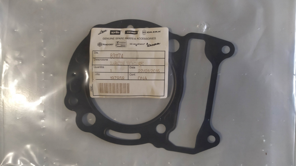 guarnizione testa cilindro aprilia sporticity 125/200/250/300 ´08 - ´12