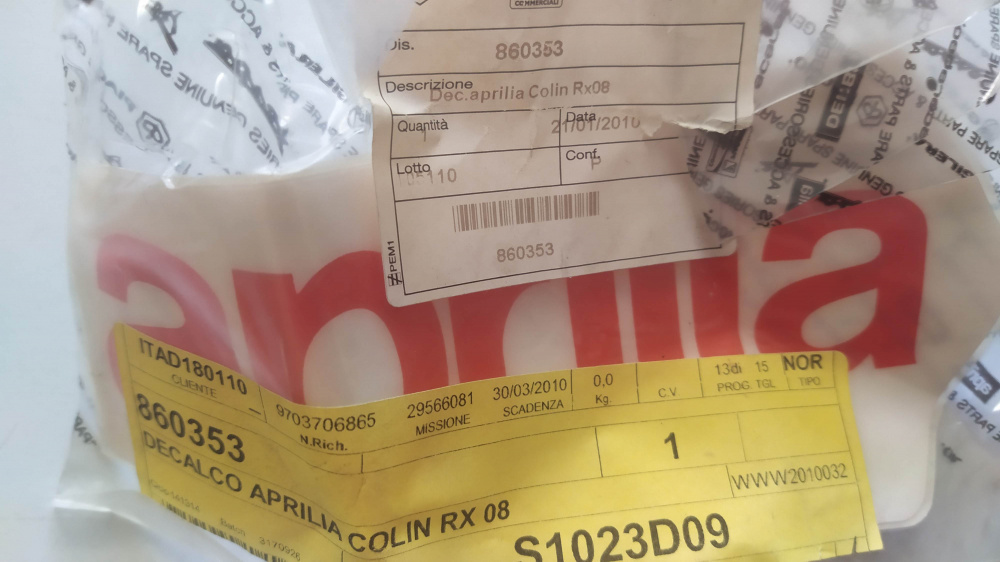 decalco aprilia colin rx 08