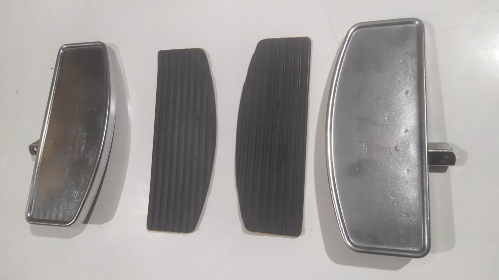 coppia pedane alluminio tipo america aprilia red rose