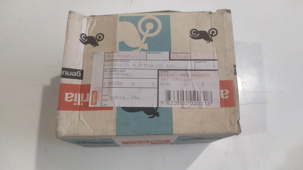 antifurto elettronico 120 orignale aprilia scarabeo 125 / 250 ´04 - ´06