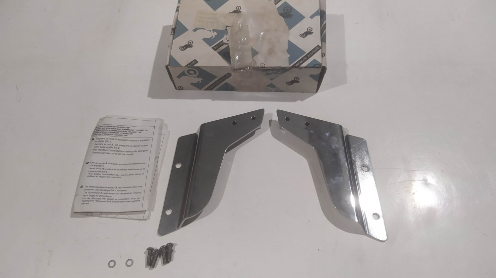 coppia staffe supporto portapacchi aprilia classic 125