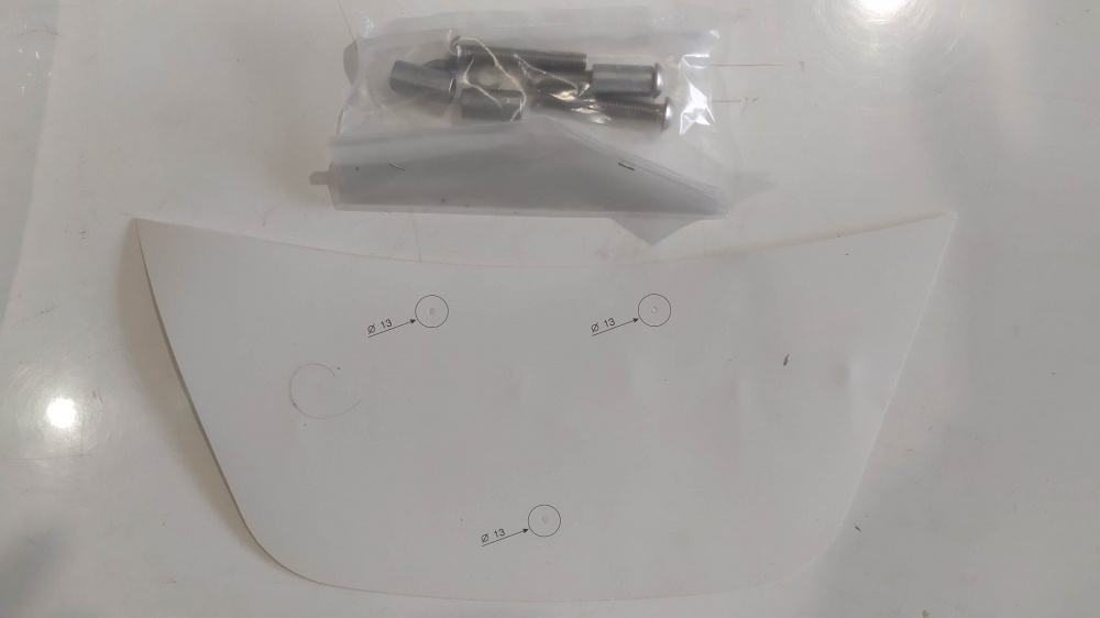 kit portapacchi cromato originale aprilia atlantic 500