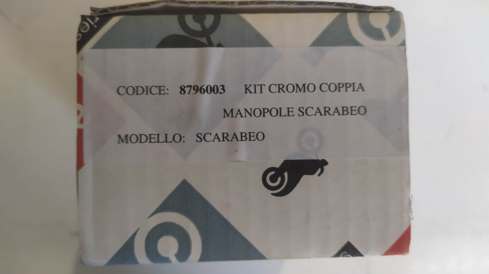 kit chromo coppia manopole scarabeo