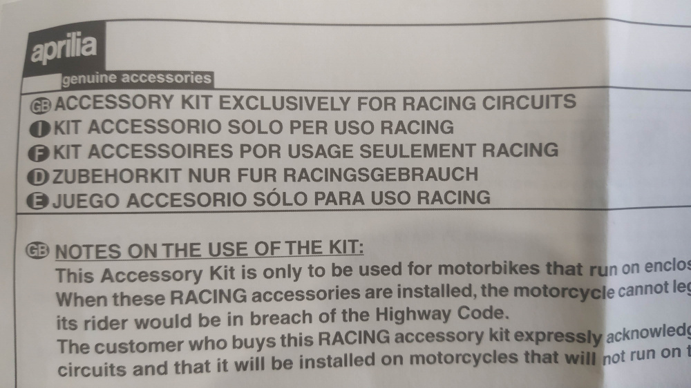 kit supporto alluminio scarico slip-on aprilia rsv4