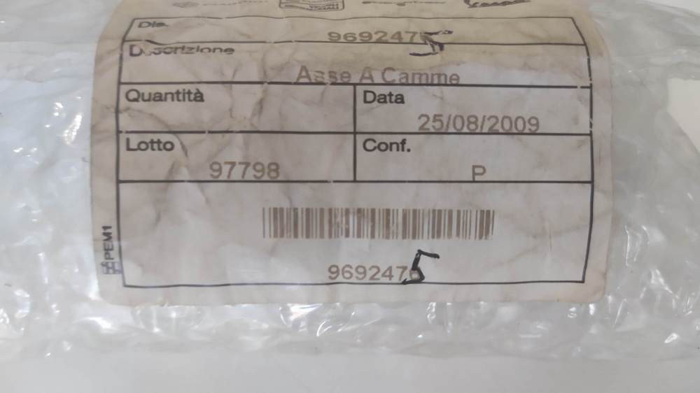 asse albero a camme aprilia sportcity 50 4t ´08 - ´10
