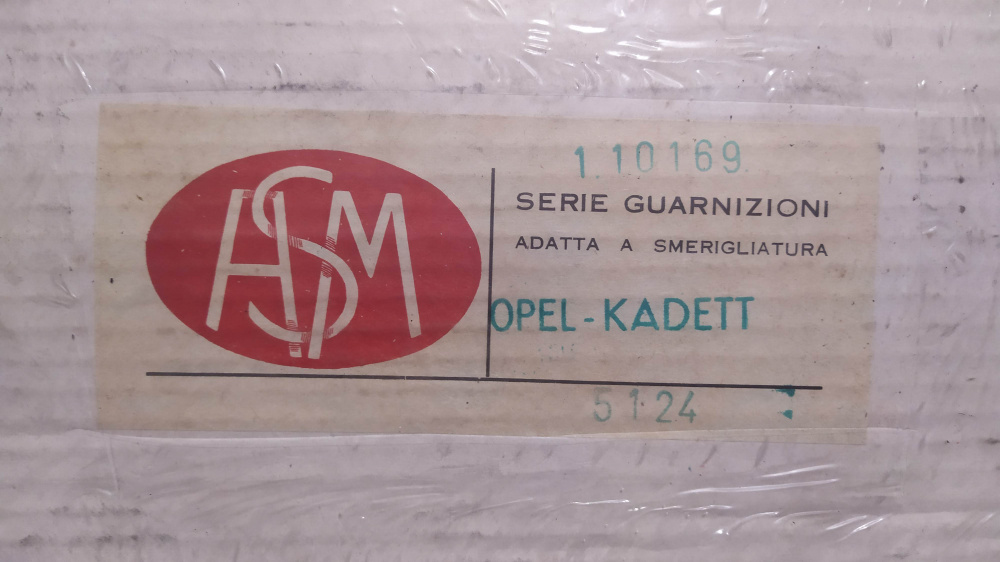 guarnizioni smerigliatura non complete opel kadett