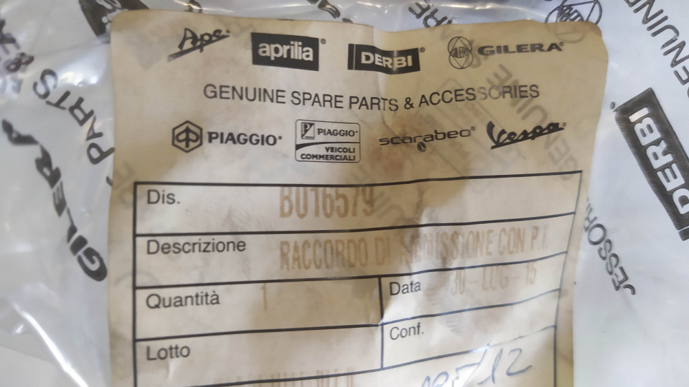raccordo di ammissione con p.i.