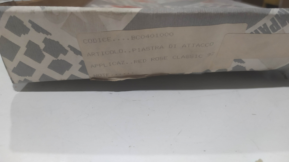 staffe attacco schienale e maniglione originale aprilia red rose classic 50 ´92
