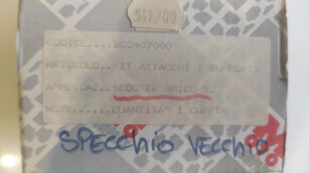 attacchi per parabrezza piccolo amico ´92 bc2405000