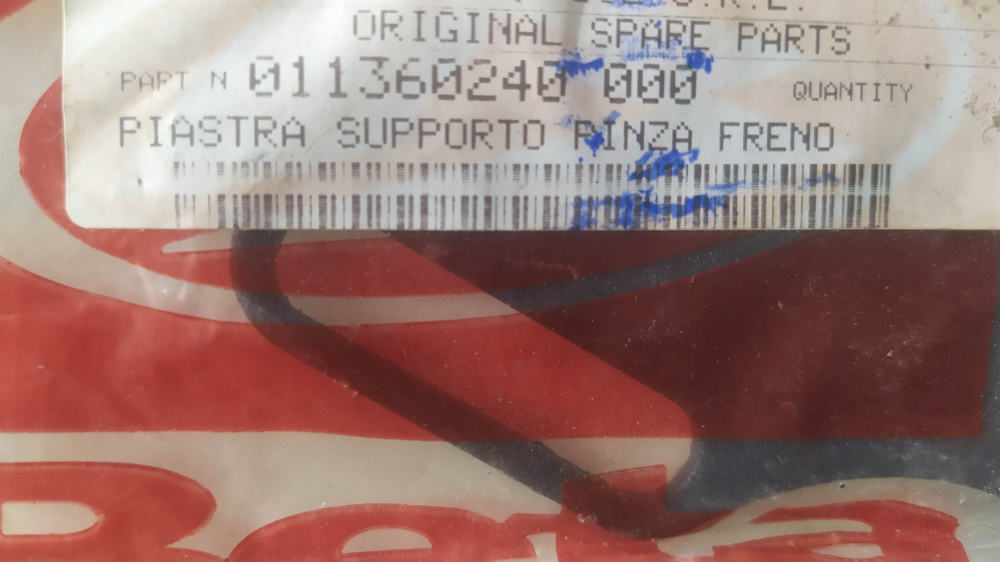 piastra supporto pinza freno beta