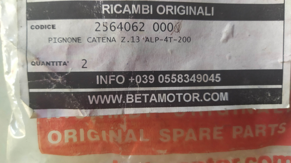 pignone catena z13 beta alp 200 4t