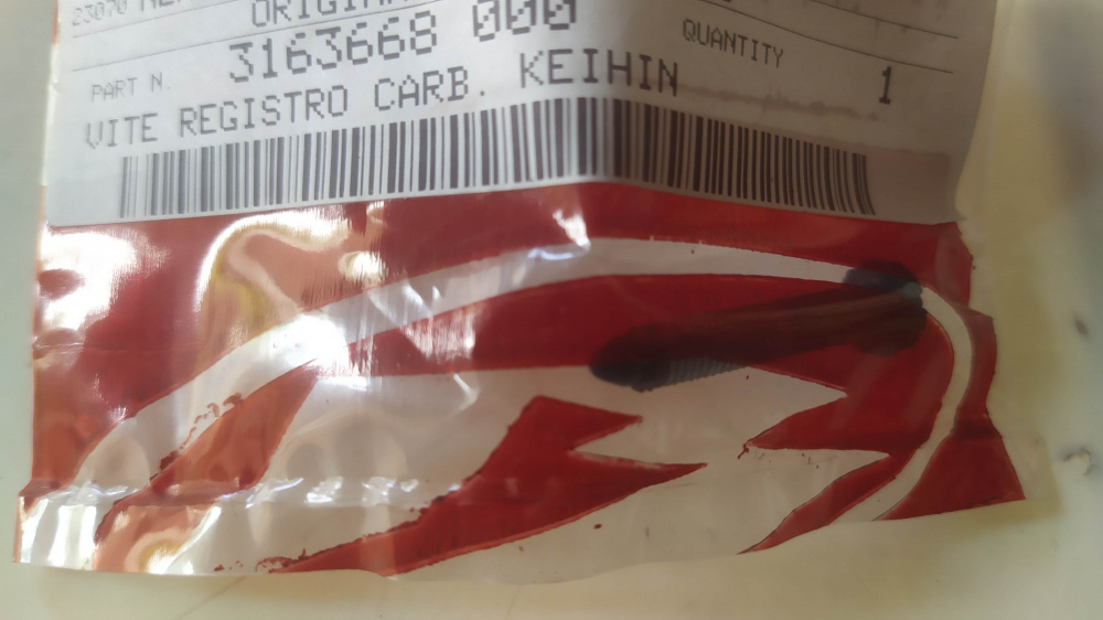 vite registro carburatore keihin