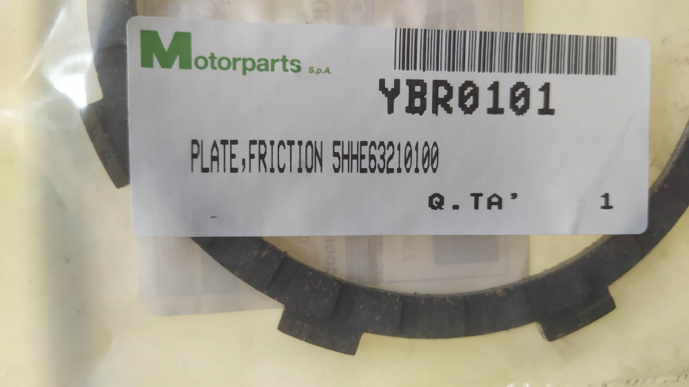 disco frizione beta 125 4t. - yamaha 5hhe63210100