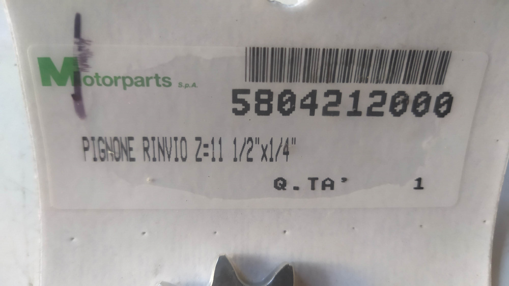 pignone rinvio motorparts z11 1/2 x 1/4