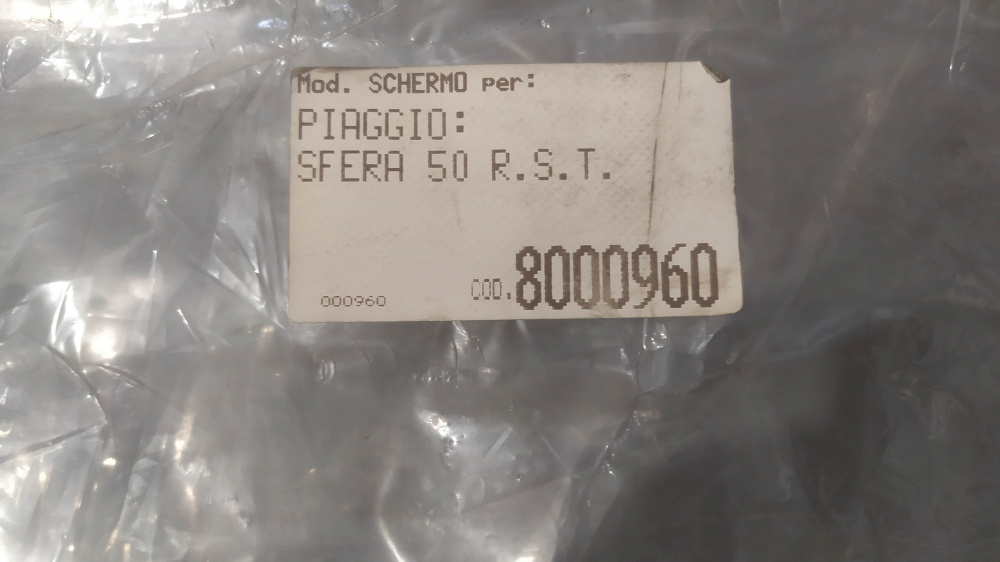 parabrezza piaggio sfera 50 rst