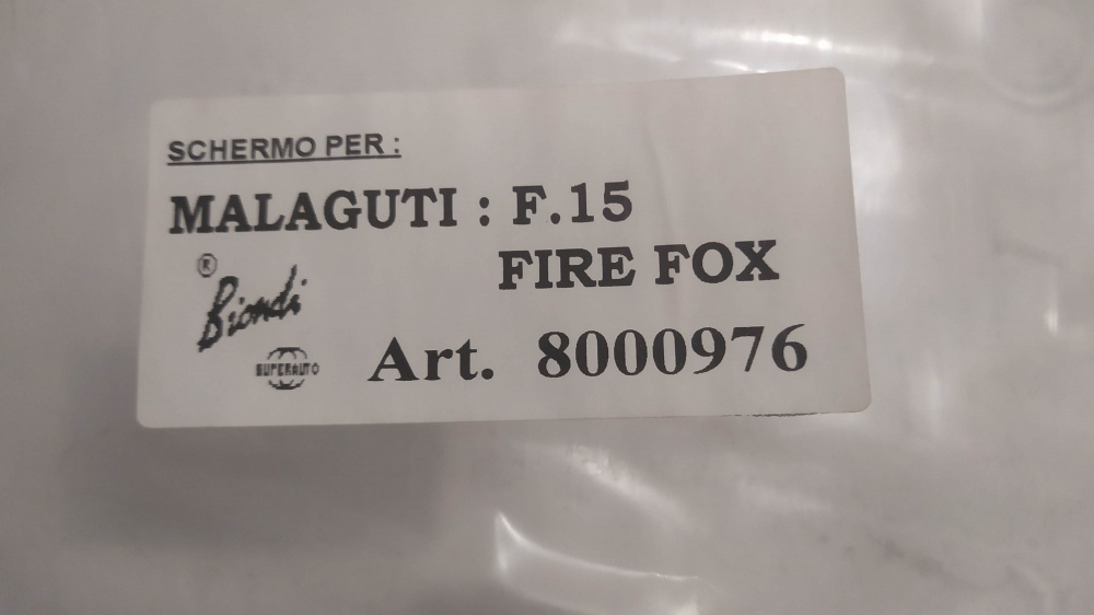 parabrezza biondi con bordo malaguti f15 ´95 - f18 125/150 ´02 - ´03 - suzuki hokuto ´03