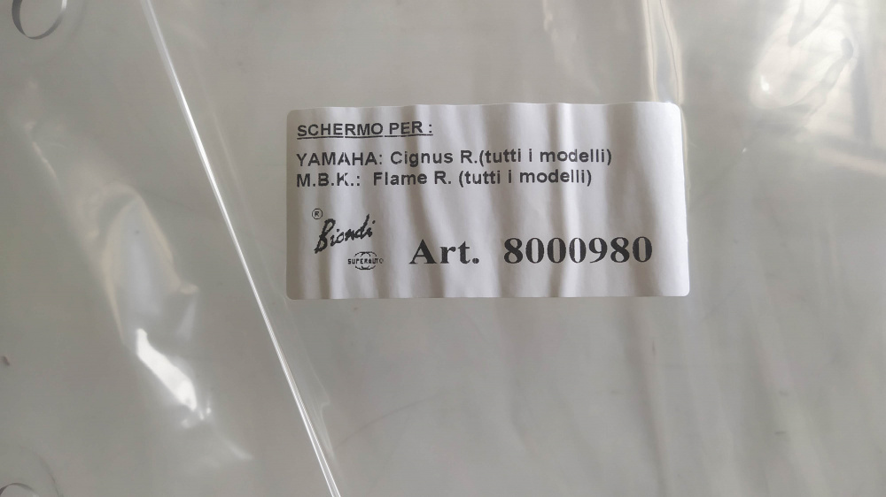 parabrezza yamaha cignus - mbk flame