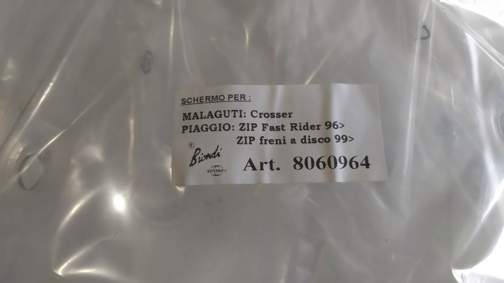 parabrezza malaguti crosser - piaggio zip fast rider da ´96 - zip disco da ´99
