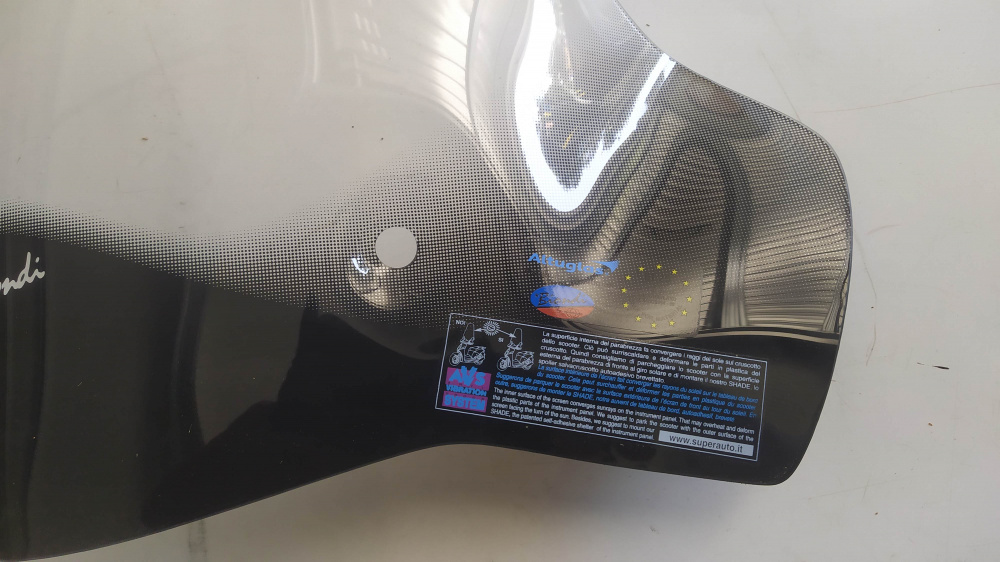 parabrezza senza bordo aprilia sport city 125 e 200