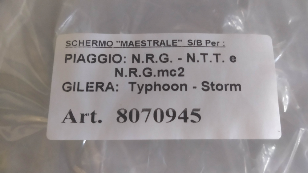 parabrezza biondi piaggio nrg / ntt / nrg mc2 - gilera typhoon / storm