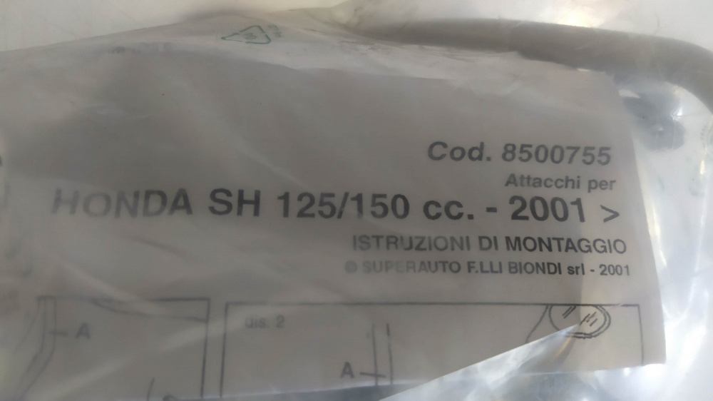 attacchi parabrezza biodni honda sh 125 / 150 ´01