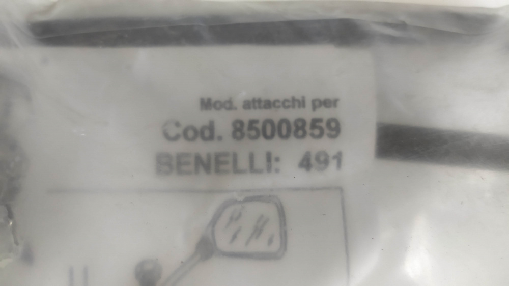 attacchi parabrezza biondi benelli 491 ´96 - ´06