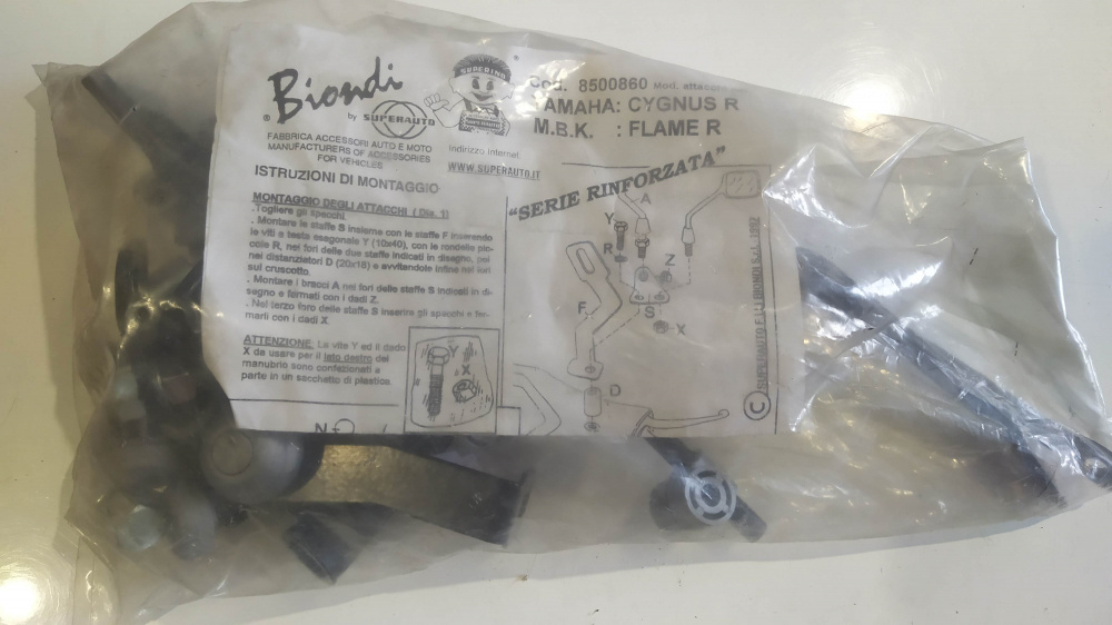 attacchi parabrezza biondi mbk flame r 125 ´97 - yamaha cygnus 125 ´96