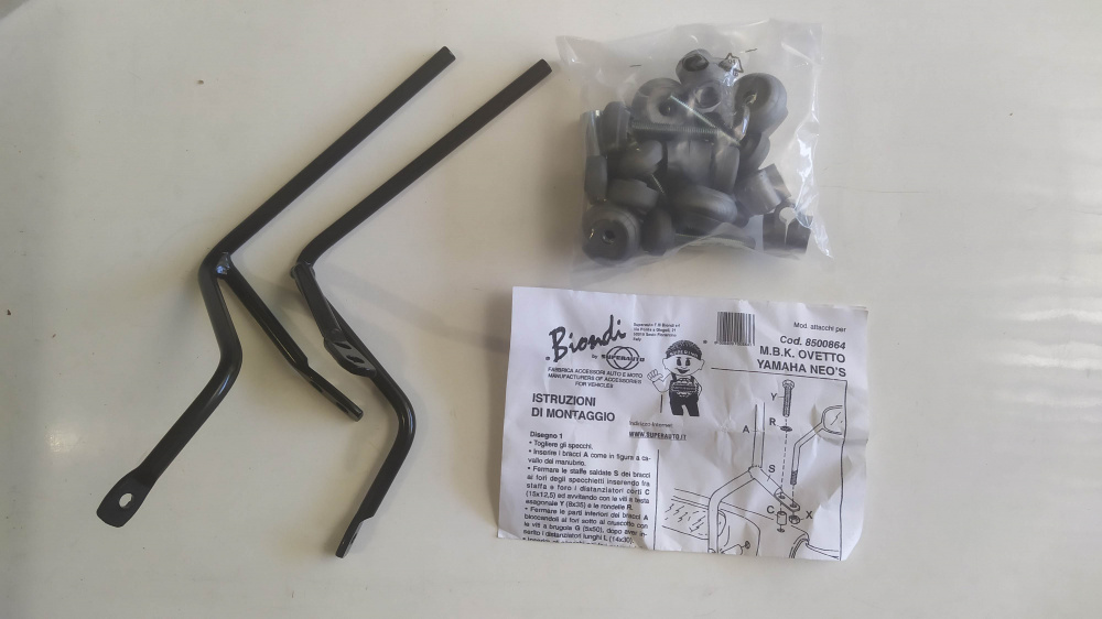 attacchi parabrezza biondi mbk ovetto - yamaha neo´s