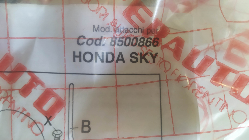 attacchi parabrezza biondi honda sky ´96