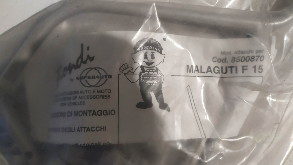 attacchi parabrezza biondi malaguti f15