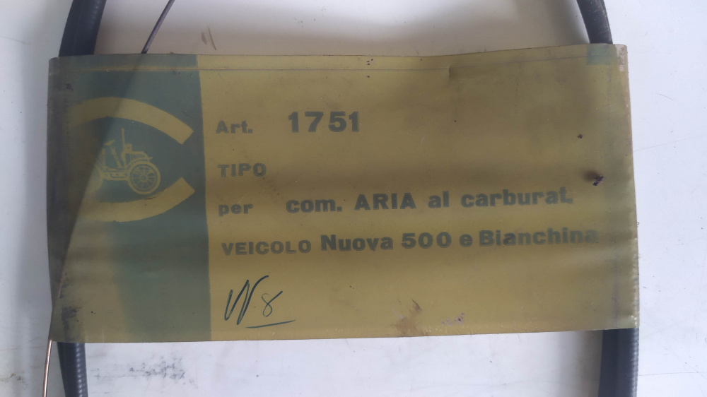 cavo aria al carburatore fiat nuova 500 - bianchina