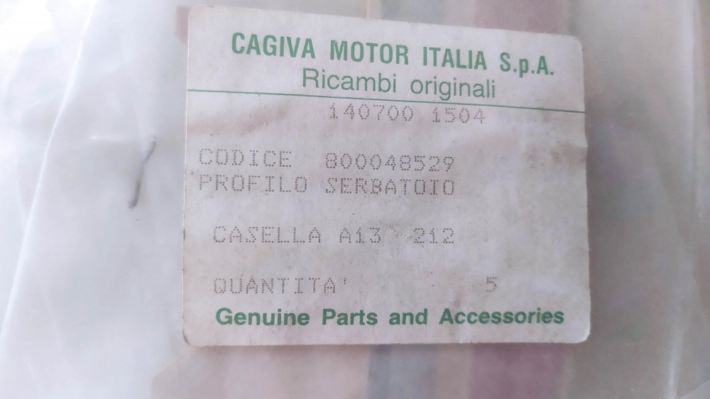 profilo superiore serbatoio cagiva elefant 2 200 colore bianco