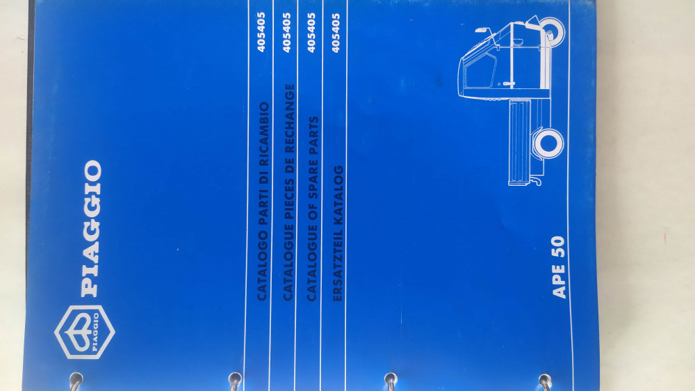 catalogo ricambi originale piaggio ape 50 tl6t